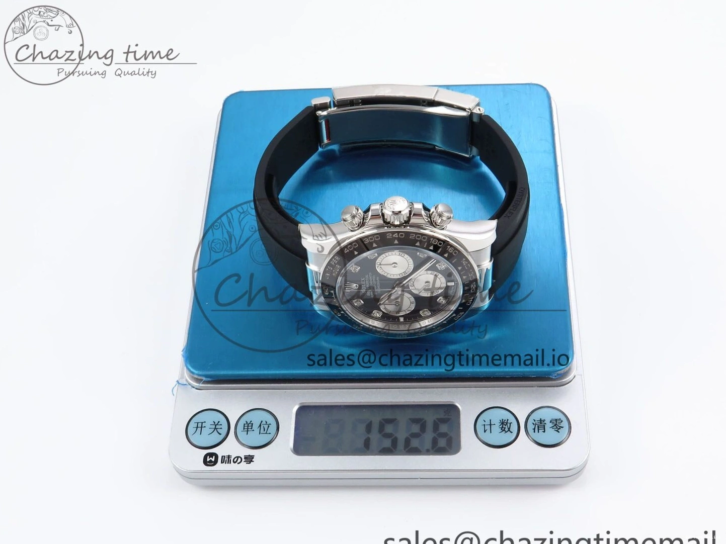 0417 EyeCatching Daytona 126519 LN APSF 1:1 Best Edition Black Diamonds Dial on Oysterflex Strap SH4131（Gain Weight） 1027